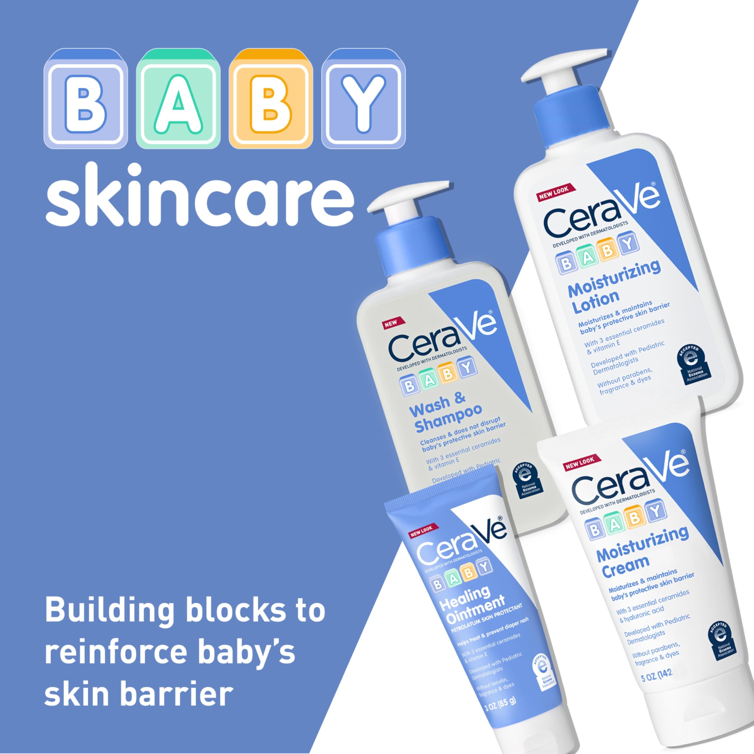 CeraVe Diaper Rash Cream, Baby Healing Ointment for Extra Dry, Cracked Skin, Diaper Cream with Ceramides & Vitamin E, Lanolin, Fragrance, Paraben, Dye, Phthalates & Sulfate Free, 3 Ounce - Image 5