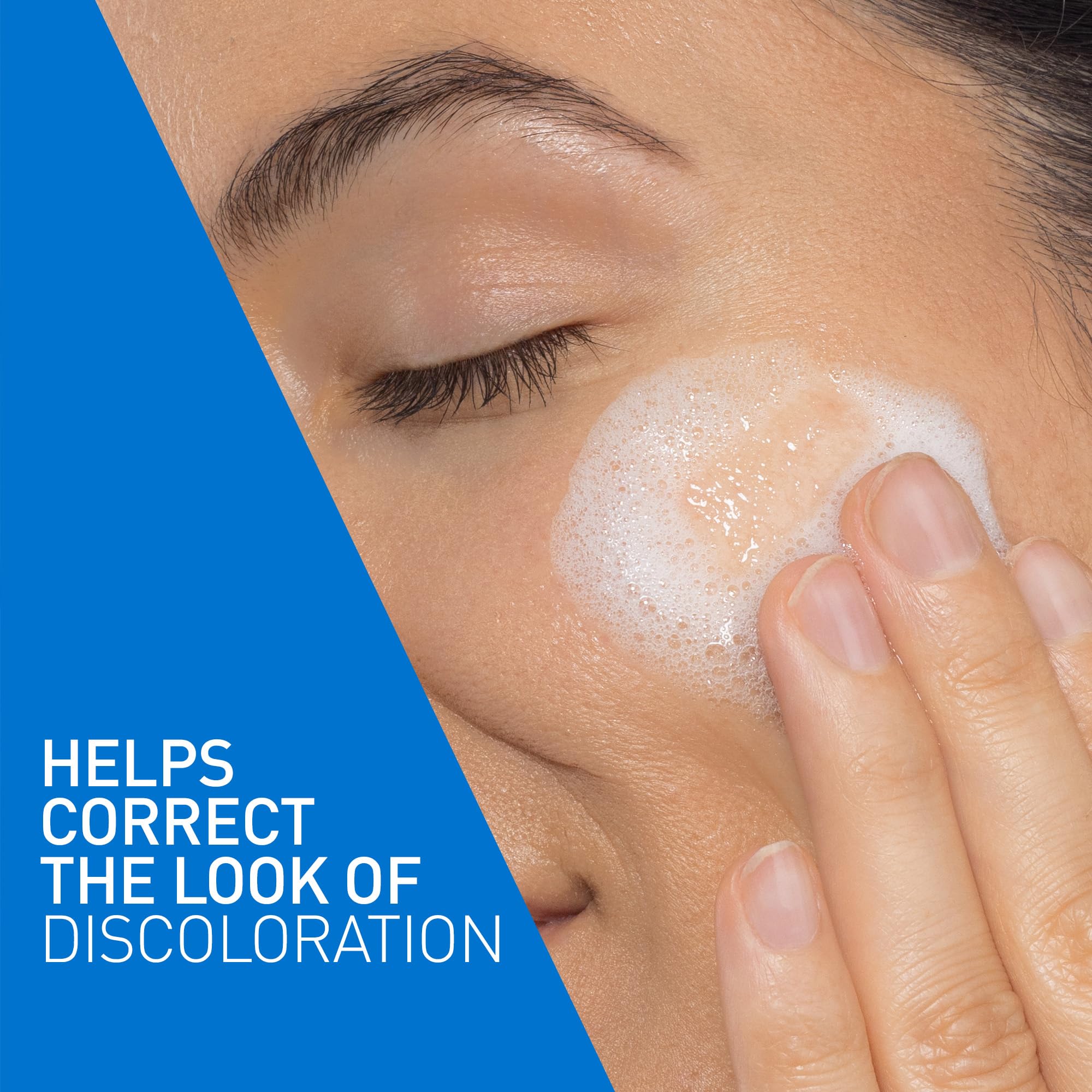 CeraVe Brightening Vitamin C Facial Cleanser for Dull & Uneven Skin Tone with Stabilized Vitamin C, Niacinamide & Ceramides, Hydrating & Exfoliating, Fragrance-Free, Safe for Sensitive Skin, 8oz - Image 3