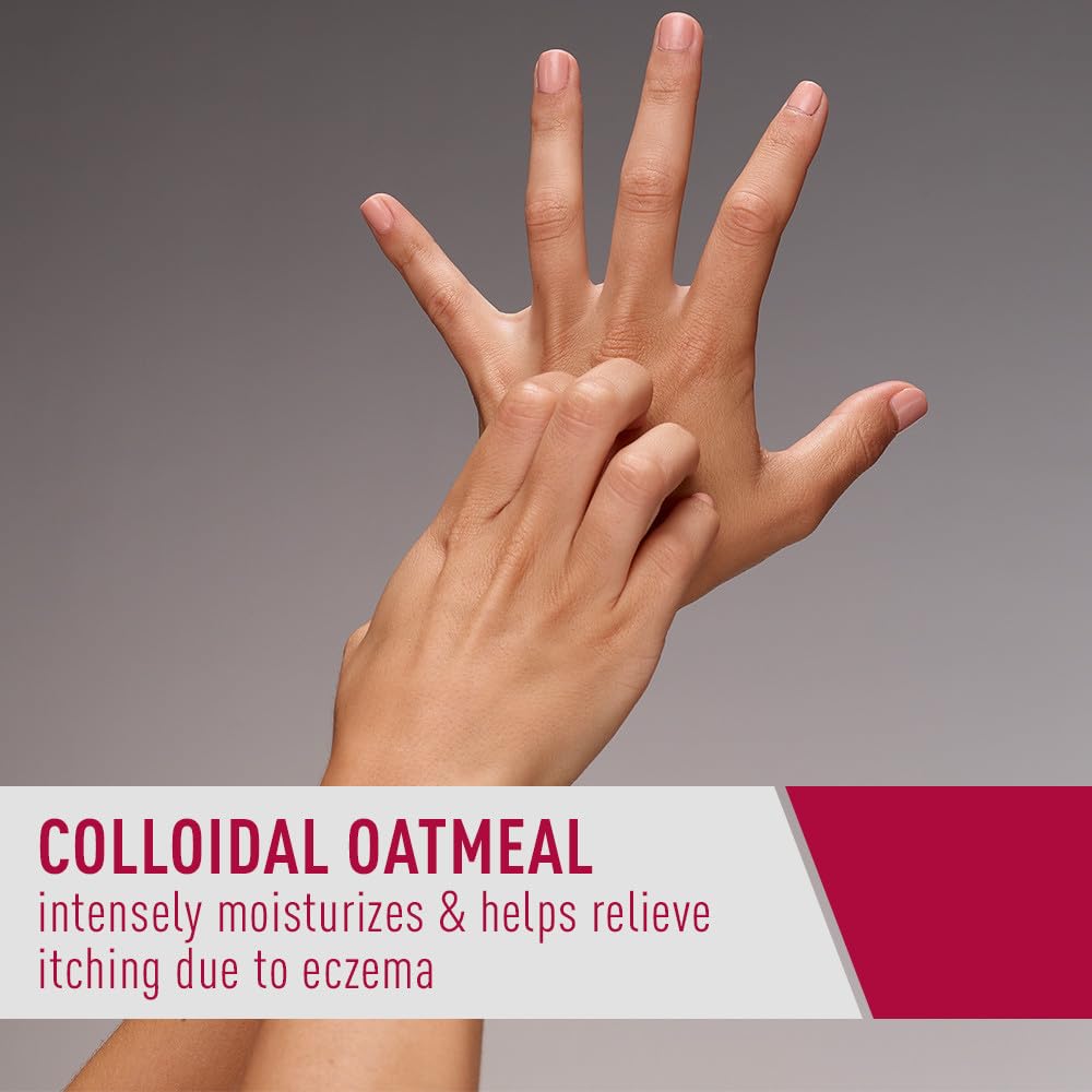 CeraVe Eczema Relief Creamy Body Oil, Eczema Calming Cream With Colloidal Oatmeal & Safflower Oil For Dry Skin & Itchy Skin Relief, Steroid Free & Paraben Free, 8 Ounce - Image 3