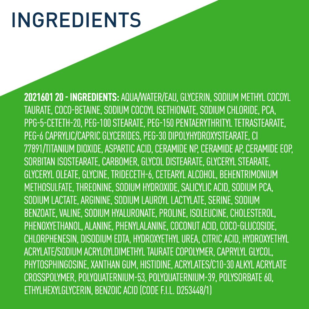 CeraVe Hydrating Cream To Foam Cleanser, Makeup Remover Face Wash For Dry Skin, Foaming Facial Cleanser With Hyaluronic Acid, Normal To Dry Skin, Fragrance Free & Non Comedogenic, 19 Fluid Ounce - Image 9