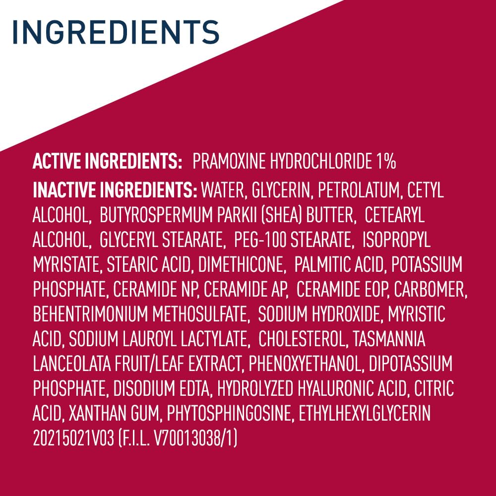 CeraVe Moisturizing Cream for Itch Relief, Anti Itch Cream with Pramoxine Hydrochloride, Relieves Itchy with Minor Skin Irritations, Sunburn Relief, Bug Bites, Fragrance Free, 16 Ounces - Image 7
